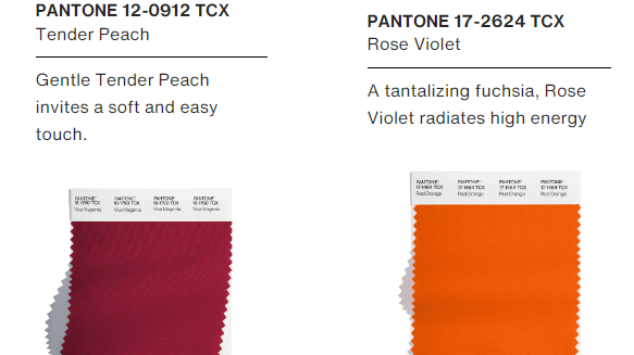 Pantone Color Scheme