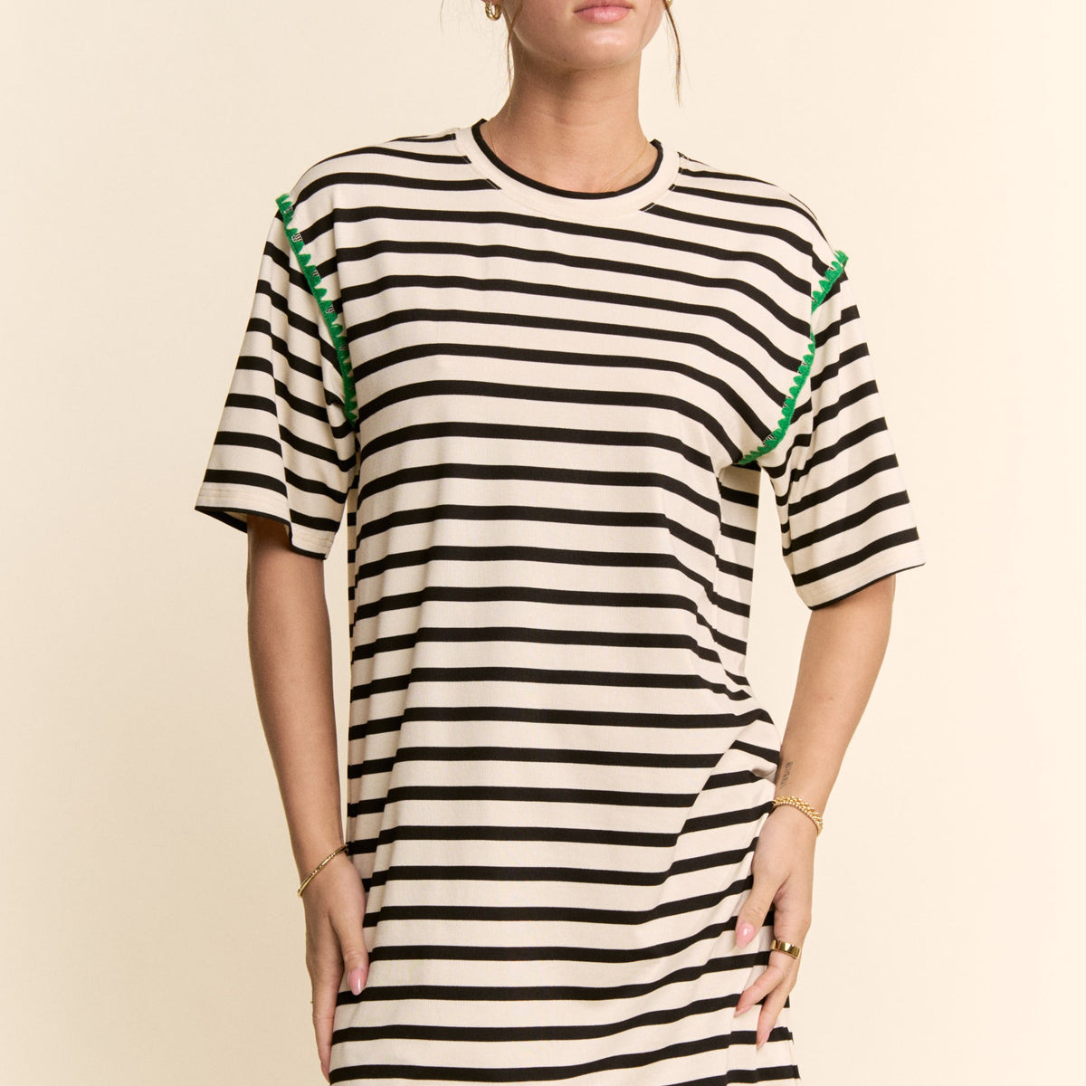 Women's Striped T-Shirt Dress