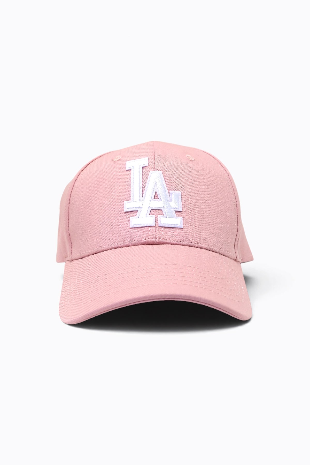 Baseball cap with embroidered Los Angeles logo and curved brim