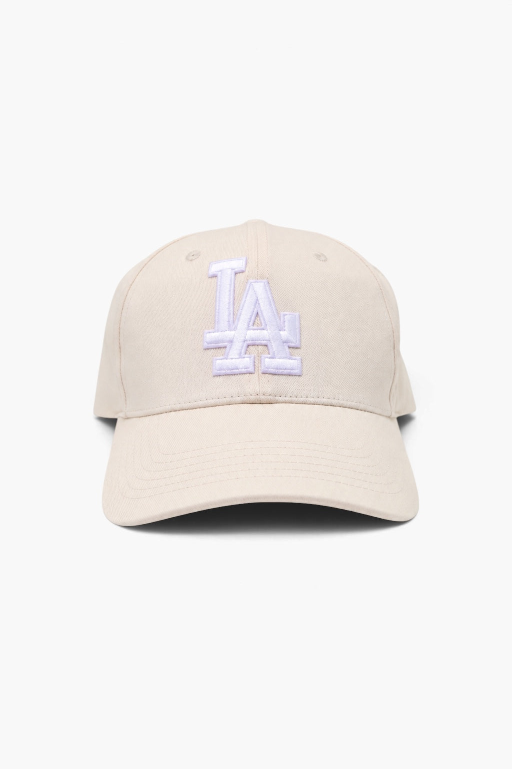 Baseball cap with embroidered Los Angeles logo and curved brim