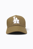 Baseball cap with embroidered Los Angeles logo and curved brim