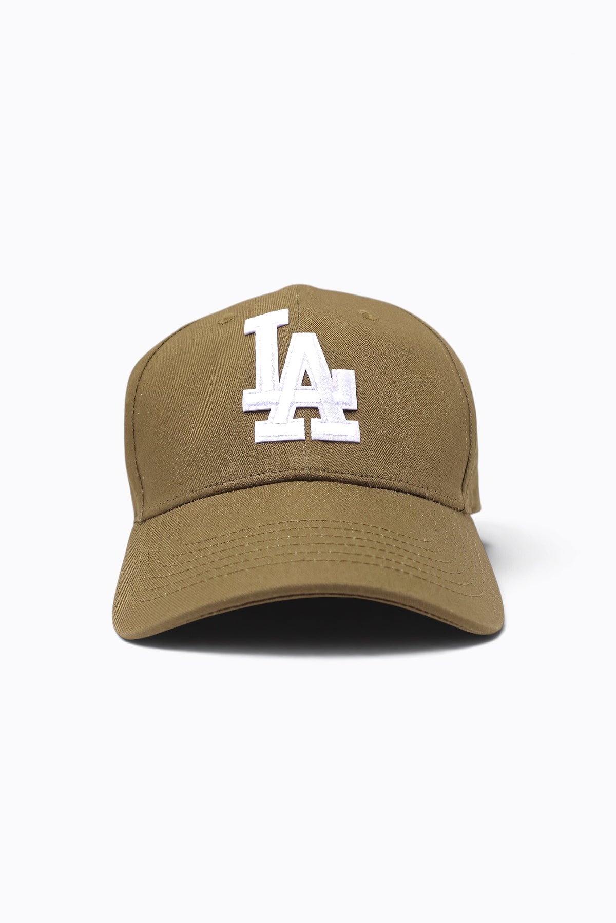 Baseball cap with embroidered Los Angeles logo and curved brim