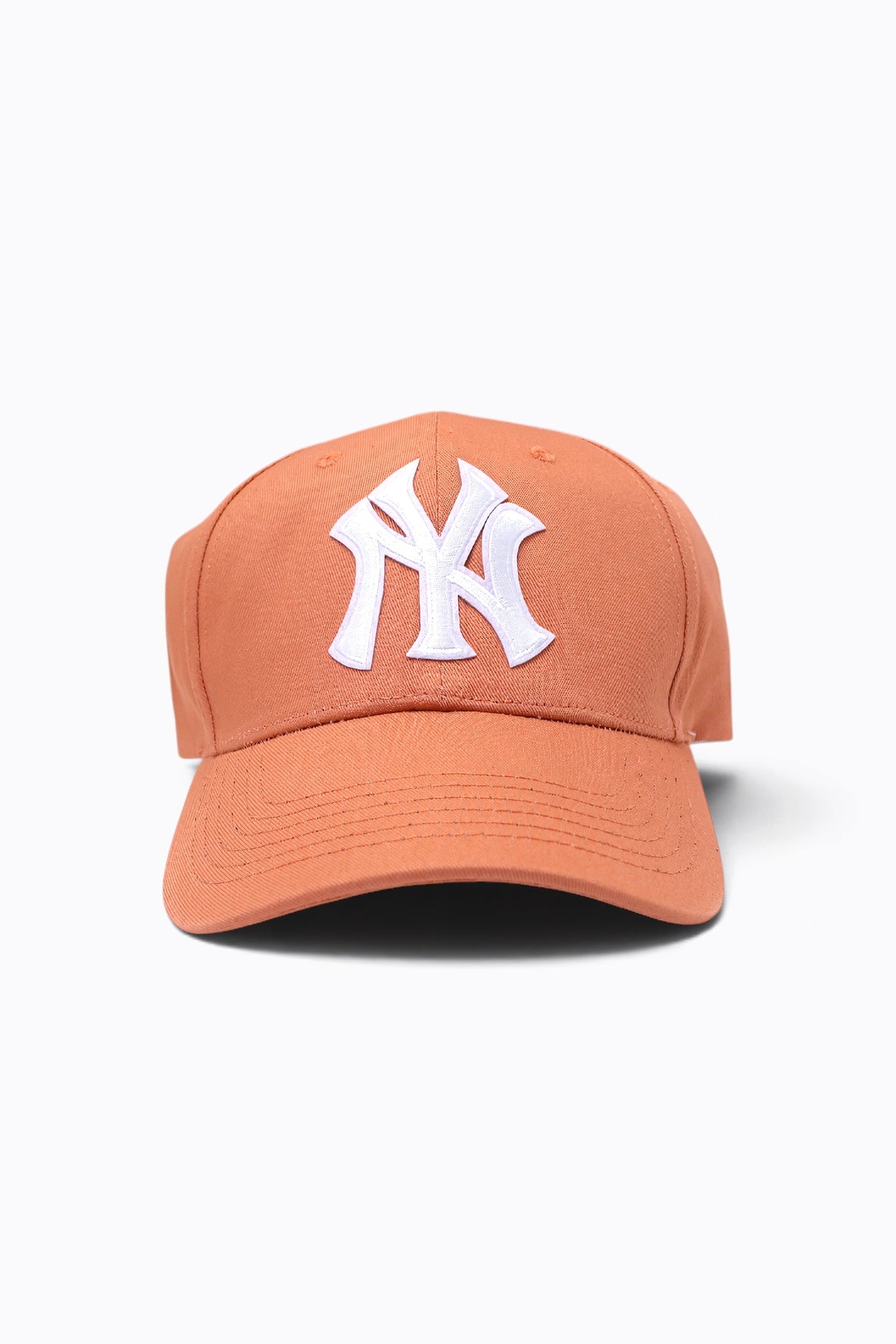 Baseball cap with embroidered New York logo and curved brim